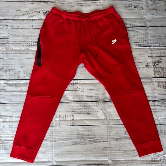 Nike Other - Nike Red Jogger Pants Men’s size XL